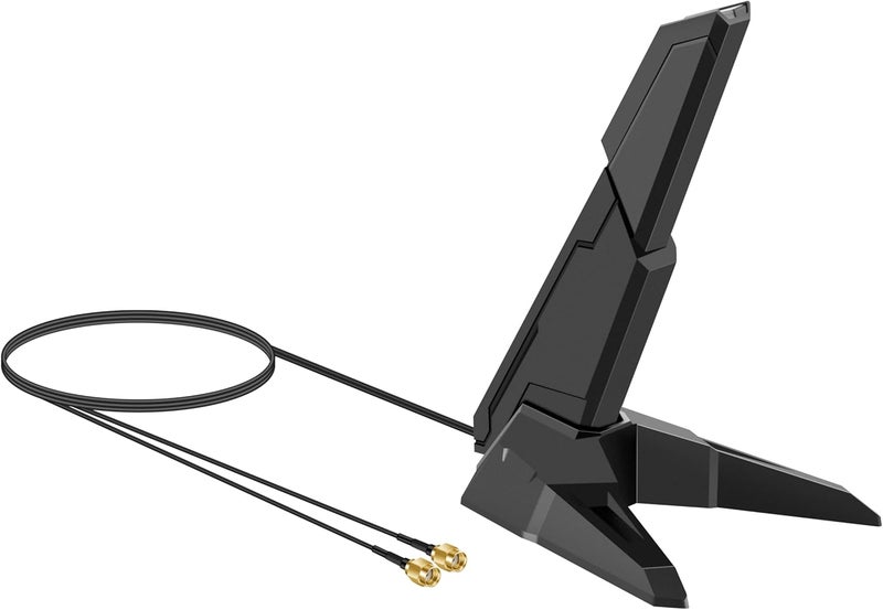 slinkdsco External 2.4G/5G/6GHz WiFi 6 6E Tri-Band Magnetic Base Replacement Antenna for GIGABYTE AORUS Z790 B650 B550 B450 B560I ASUS ROG Strix, AORUS PRO AX/AORUS PRO X Series, - Image 1